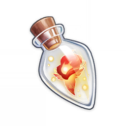 artist_request, bottle, commentary, english_commentary, fire, game_cg, genshin_impact, glowing