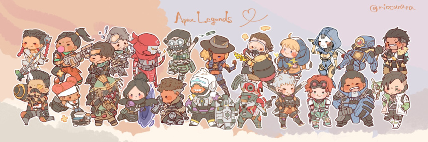 1non-binary, 6+boys, 6+girls, android, apex_legends, armor, ash_(titanfall_2), bandana
