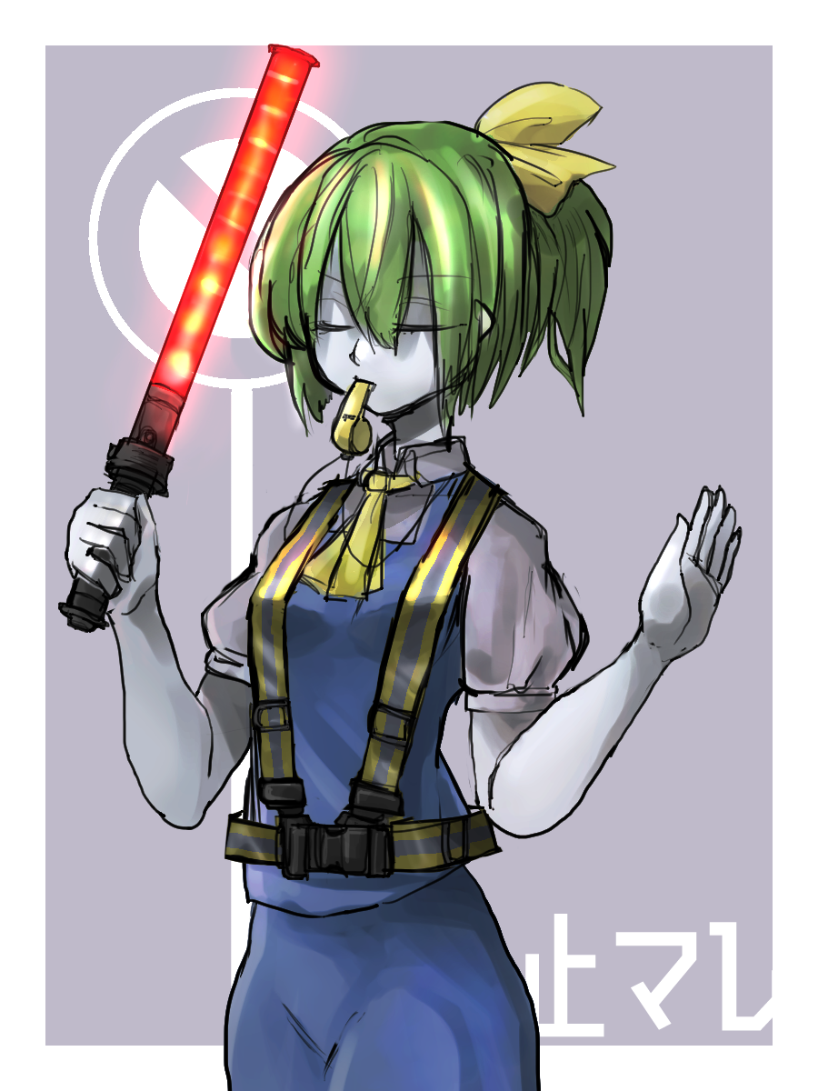 1girl, ascot, bangs, blue_skirt, blue_vest, bow, breasts, closed_eyes
