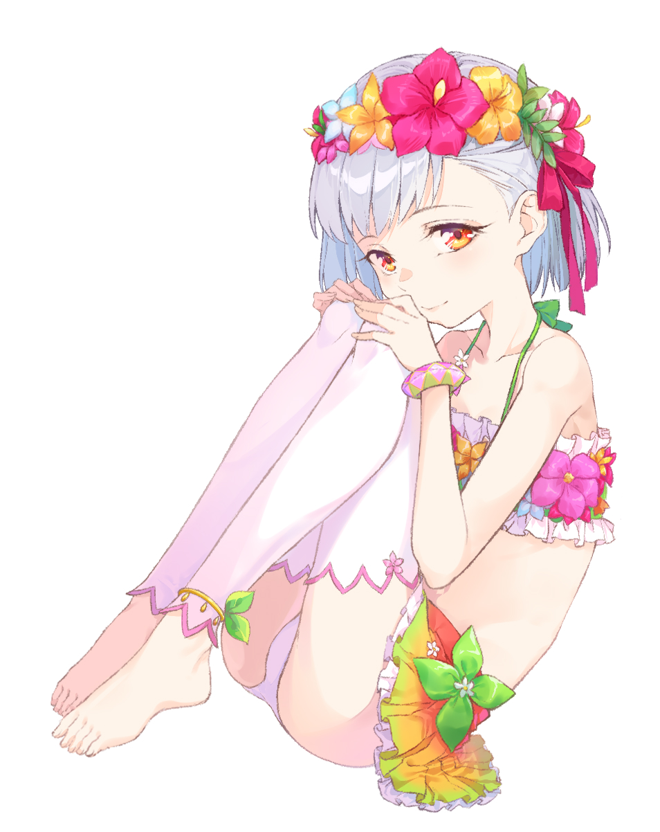 1girl, bangs, bare_shoulders, bikini, blush, breasts, coffeekite, collarbone