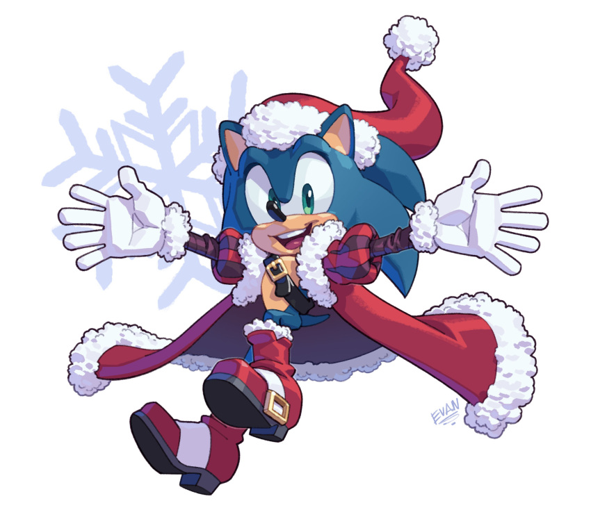 1boy, artist_name, blue_fur, boots, chest_belt, christmas, coat, evan_stanley