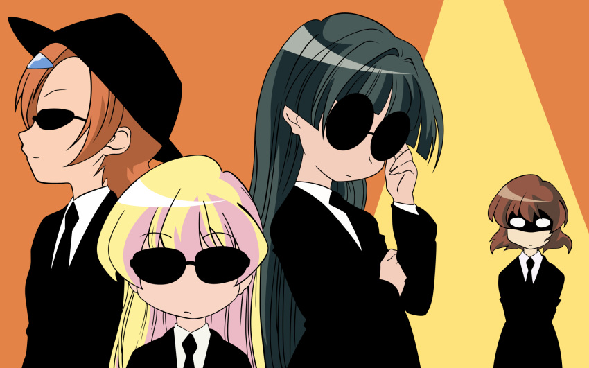 ichijou, pani_poni_dash, rebecca_miyamoto, sunglasses, tachibana_rei, uehara_miyako
