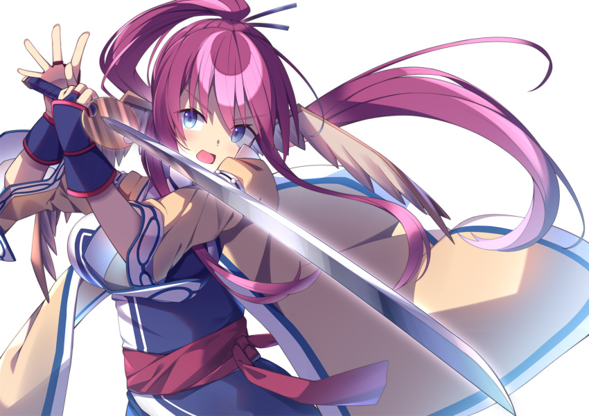 1girl, animal_ears, blue_eyes, head_wings, highres, long_hair, long_sleeves, mate_(oktavia1121)