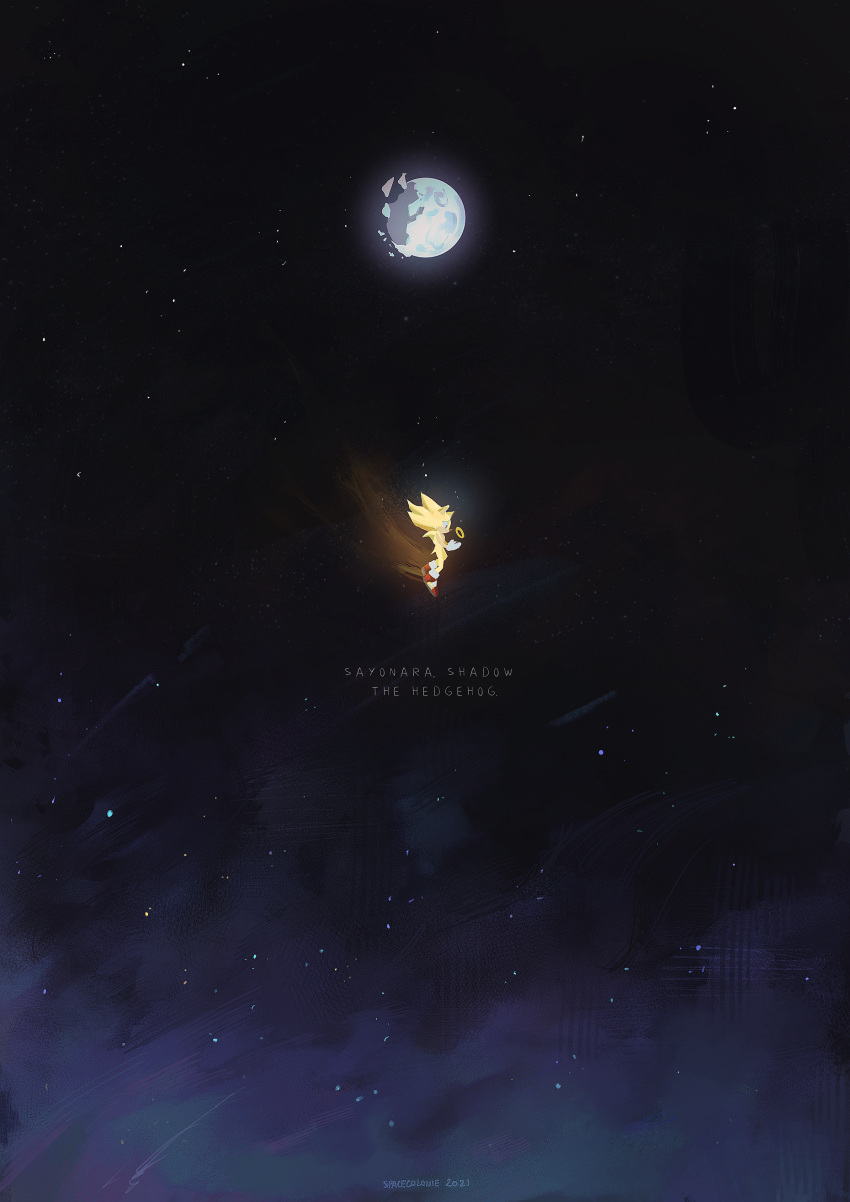 1boy, absurdres, animal_ears, animal_nose, artist_name, blonde_hair, body_fur, broken_moon