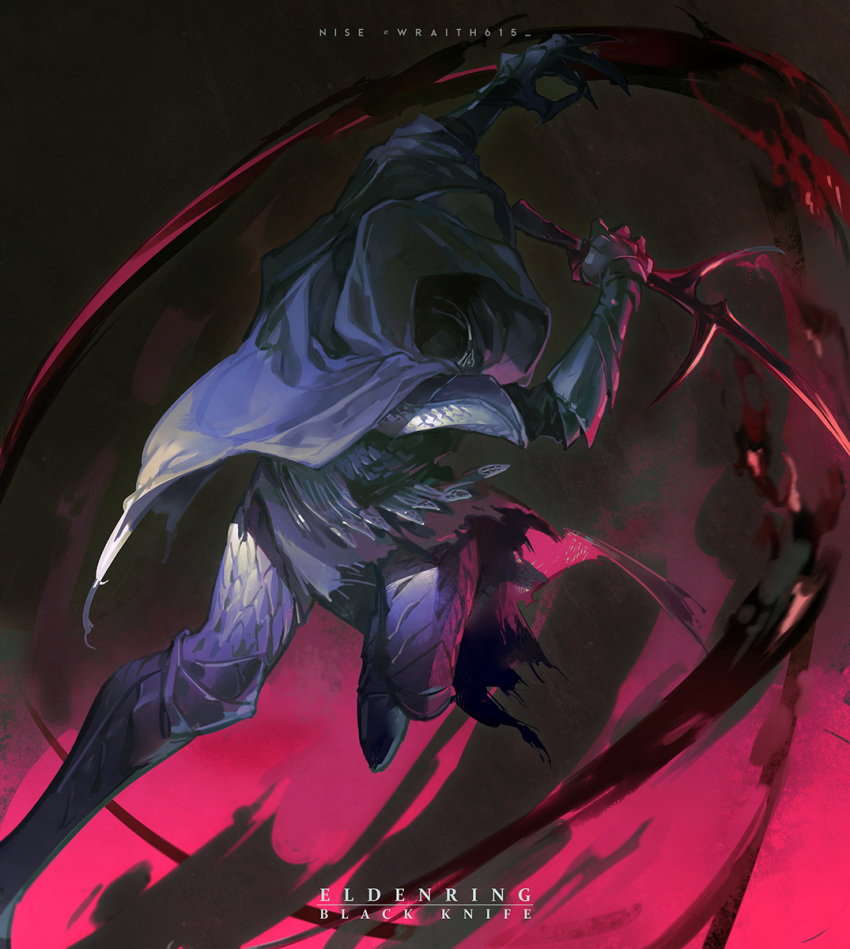 1other, armor, black_knife_(elden_ring), black_knife_assassin, cape, elden_ring, facing_viewer, gauntlets