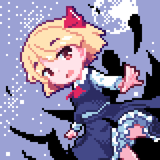 1girl, ascot, bangs, black_skirt, black_vest, blonde_hair, darkness, eyebrows_visible_through_hair