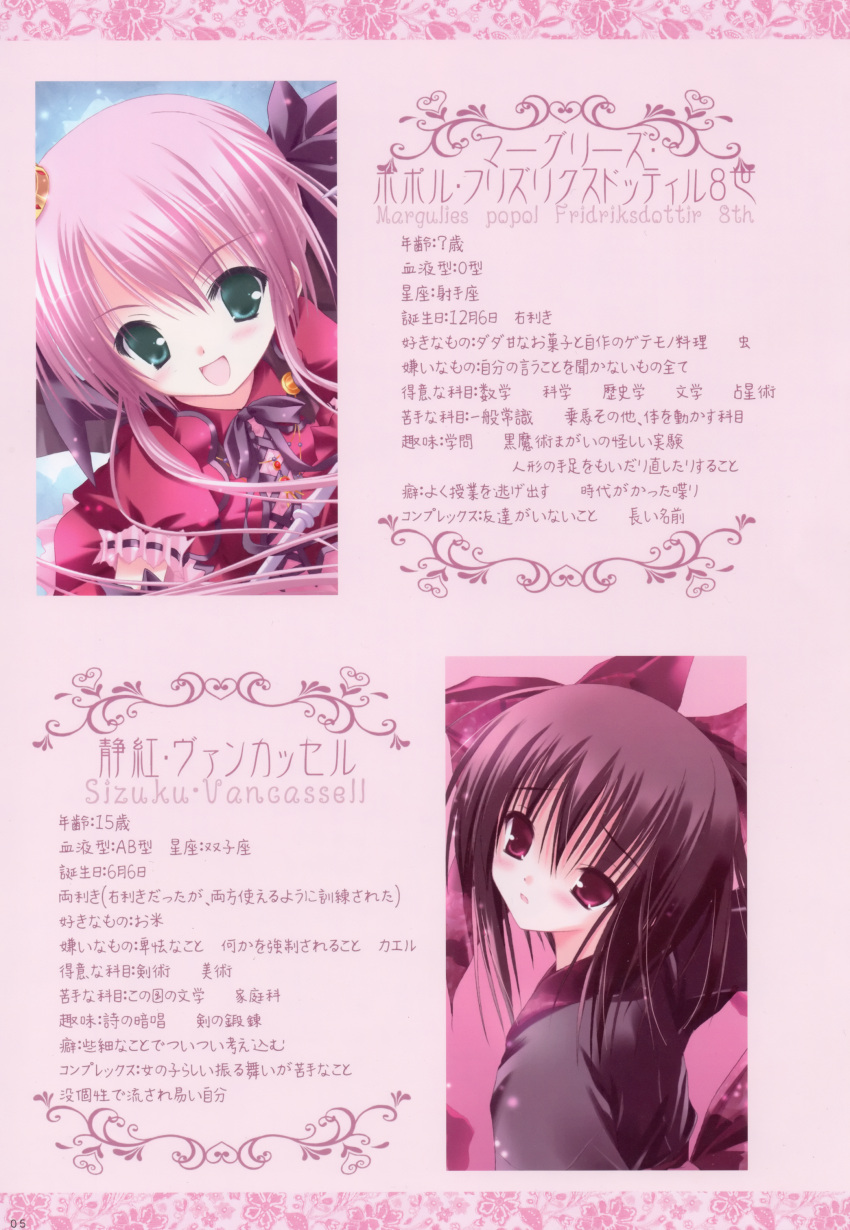 duel_dolls, margulies_popol_fridriksdottir, profile_page, sizuku_vancassell, tinkle