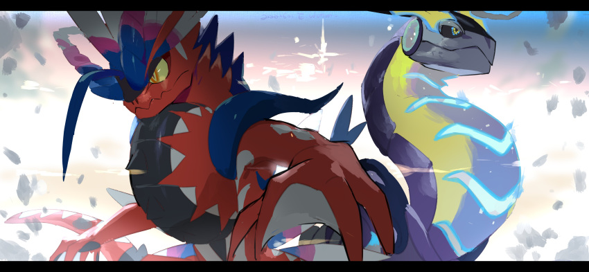 absurdres, artist_name, black_sclera, closed_mouth, colored_sclera, dated, e_volution, gen_9_pokemon