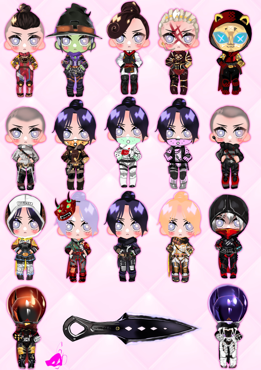 1girl, absurdres, airship_assassin_wraith, annotated, apex_legends, bald, bald_girl, black_bodysuit