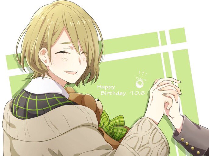 1boy, blonde_hair, bow, brown_jacket, charade_maniacs, chigasaki_mamoru, dated, green_bow