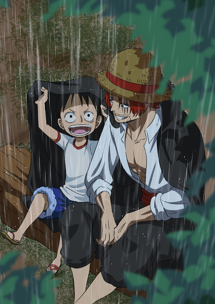 2boys, :d, black_hair, child, coat, coat_on_head, coat_on_shoulders, from_above