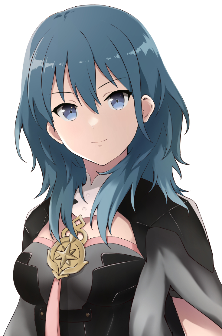 1girl, armor, blue_eyes, blue_hair, breasts, bustier, byleth_(fire_emblem), byleth_eisner_(female)
