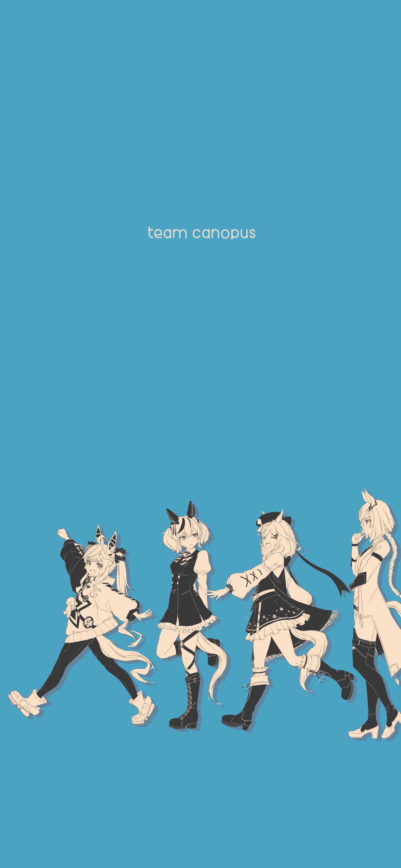 4girls, ^_^, absurdres, ahoge, amanun, animal_ears, artist_name, bangs