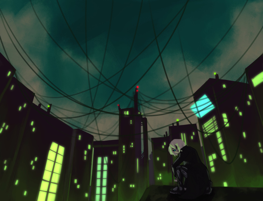 absurdres, danboii, hair_ornament, hairclip, highres, marie_(peripeteia), peripeteia, white_hair