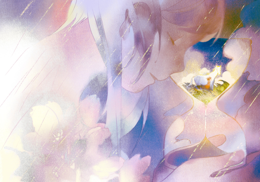 2girls, absurdres, animal, cathy_inaba, commentary_request, crying, day, dress