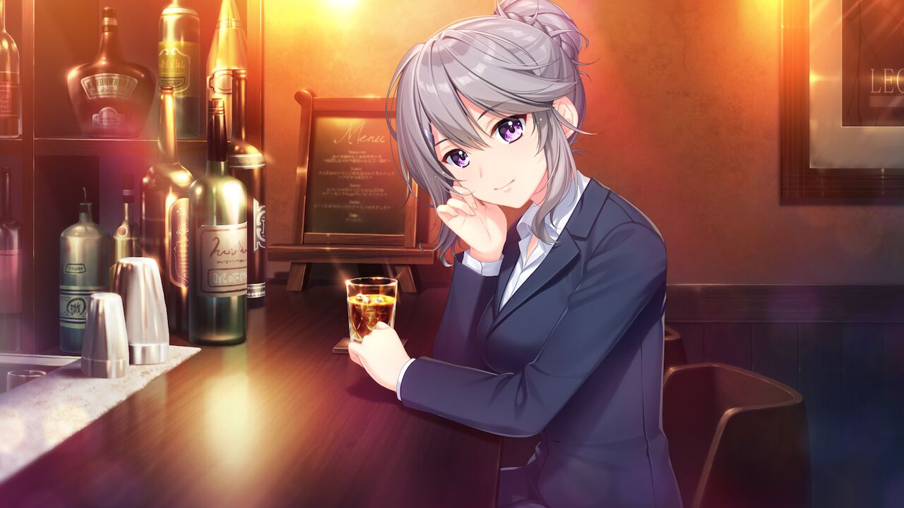 1girl, alpha_(yukai_na_nakamatachi), bangs, black_jacket, business_suit, closed_mouth, collared_shirt, dress_shirt