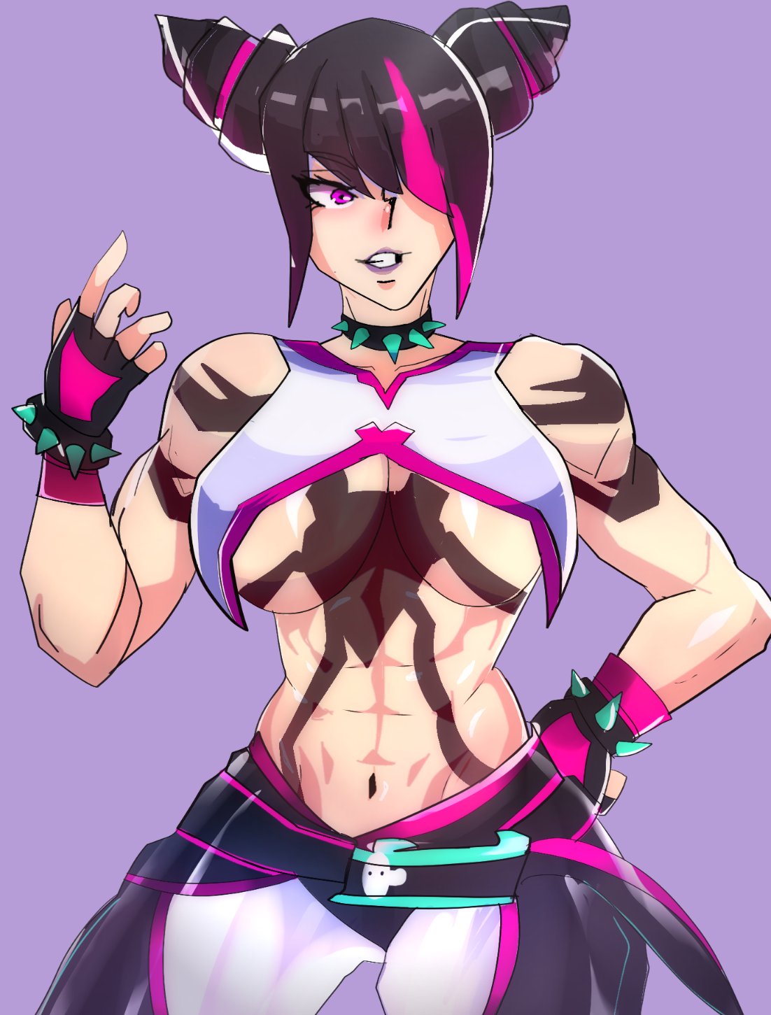 1girl, capcom, female, han_juri, kaiza_lemper, solo, street_fighter, street_fighter_6