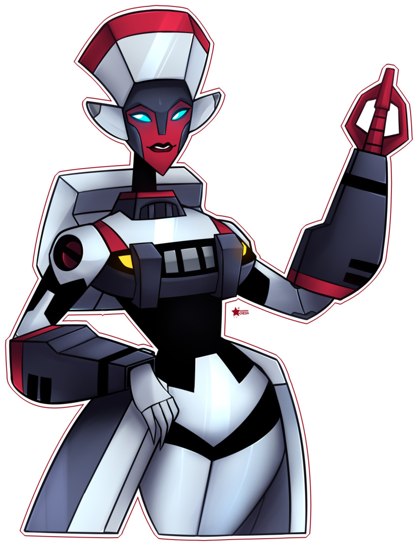 alien, autobot, bad_source, blue_eyes, breasts, chesraven, curvy, highres