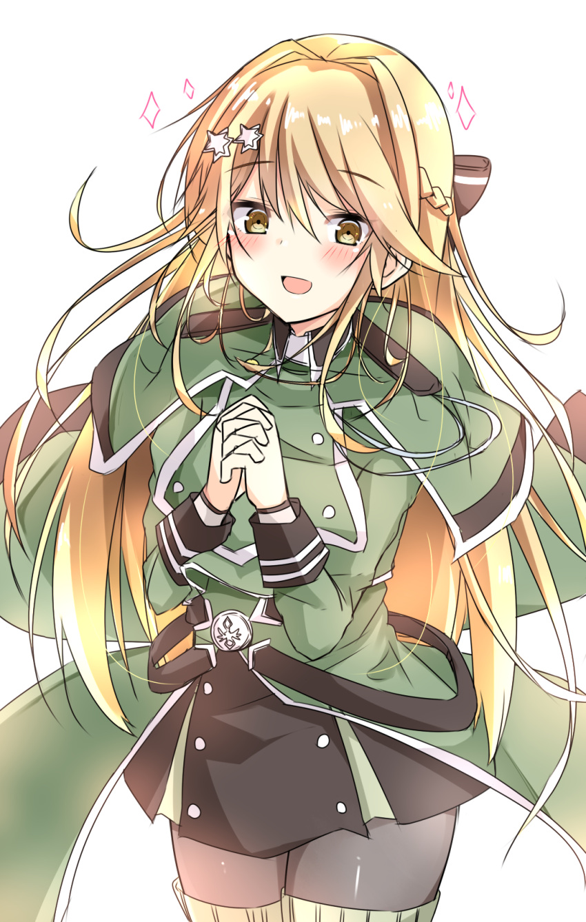 1girl, blonde_hair, blush, dot_nose, duel_monster, exosister_elis, highres, raion_(inoueraion)