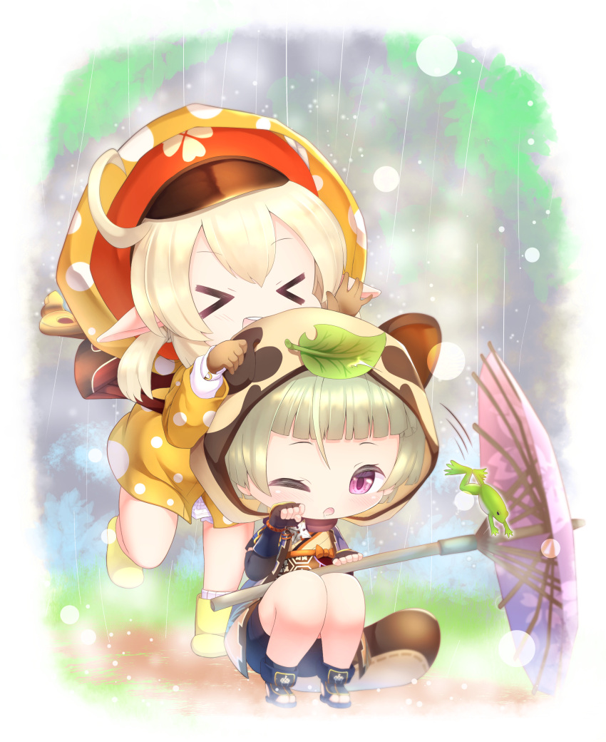 >_<, :d, absurdres, ahoge, alternate_costume, animal_ears, armguards, bangs