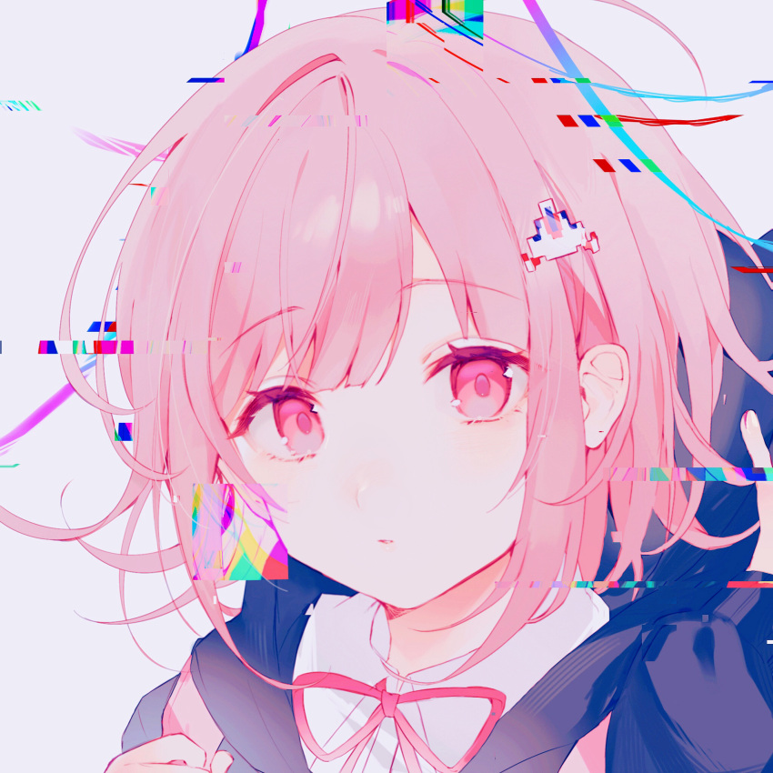 1girl, blue_hoodie, chicashidaxianyu, chinese_commentary, colored_eyelashes, danganronpa_(series), danganronpa_2:_goodbye_despair, eyebrows_visible_through_hair