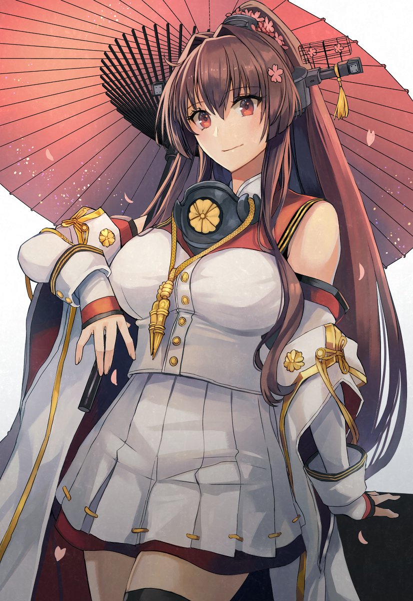 1girl, blush, breasts, brown_eyes, brown_hair, buttons, chrysanthemum, closed_mouth