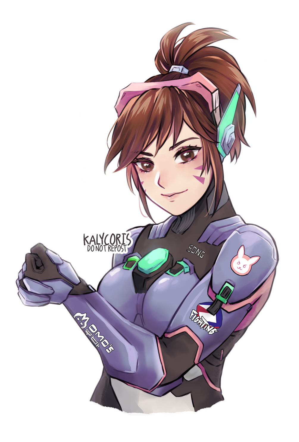 1girl, armored_bodysuit, artist_name, black_bodysuit, blue_armor, bodysuit, boobplate, breasts