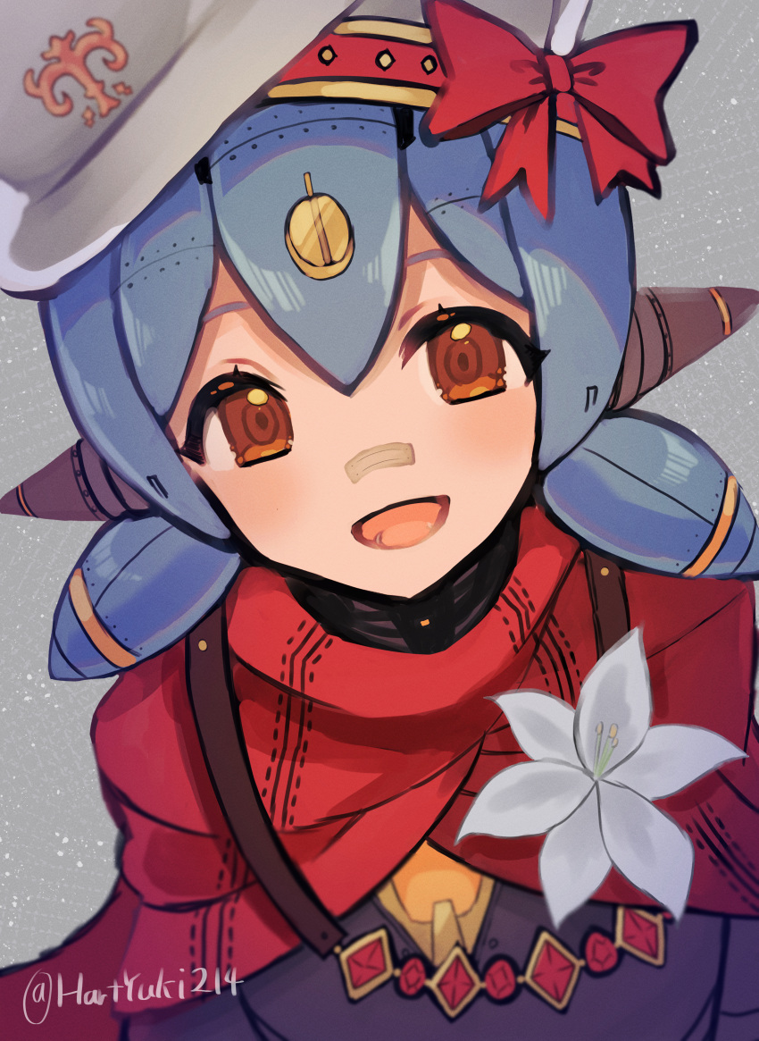 1girl, absurdres, android, bandaid, bandaid_on_face, bandaid_on_nose, blush, cape