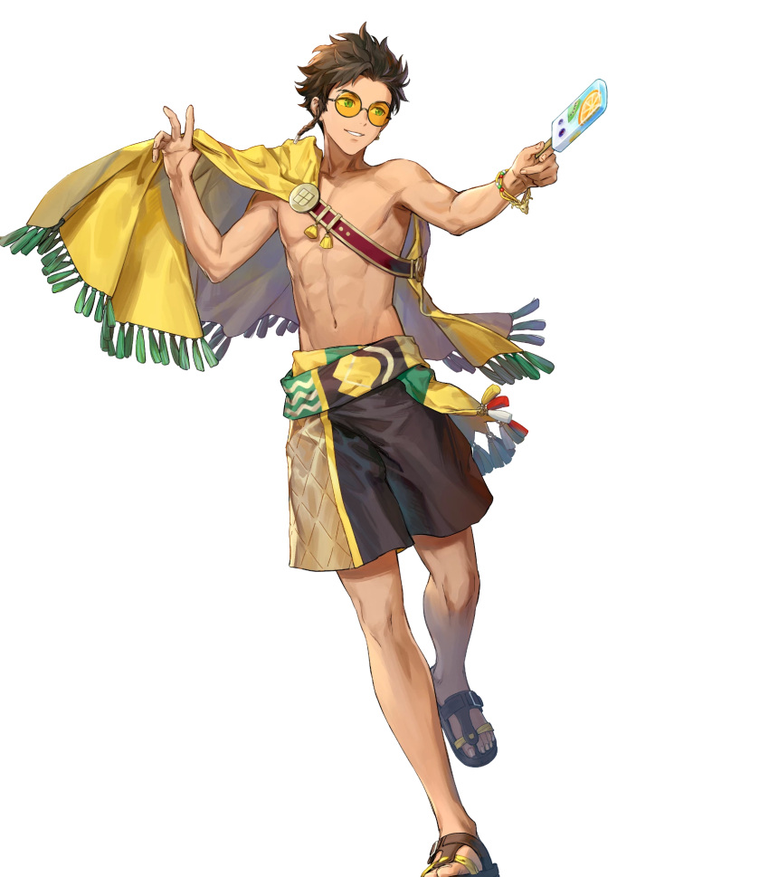 1boy, brown_hair, claude_(fire_emblem), fire_emblem, fire_emblem_heroes, fire_emblem_radiant_dawn, glasses, green_eyes