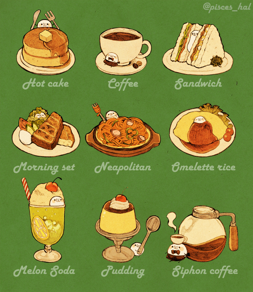 :3, blush_stickers, bow, bowtie, breakfast, butter, cherry, coffee