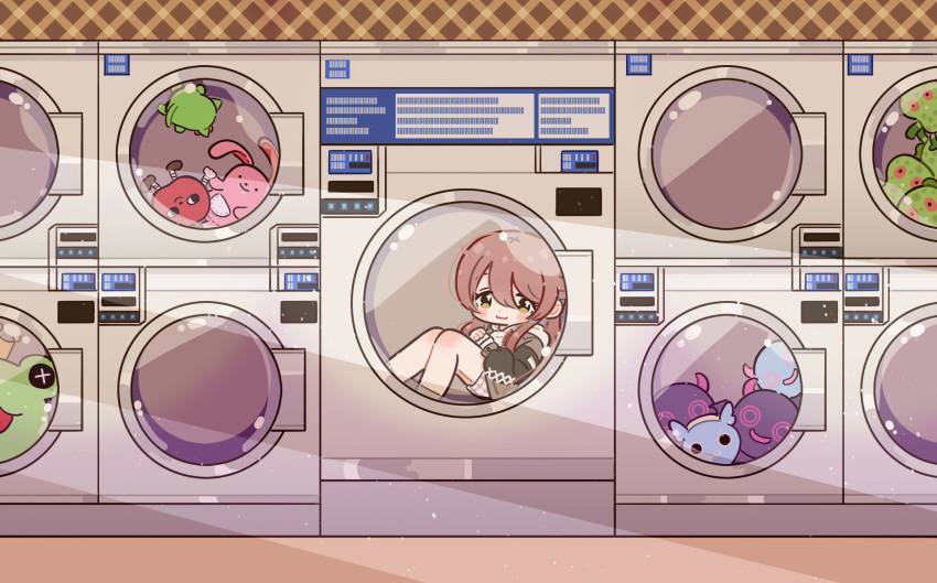 1girl, bangs, brown_hair, commentary_request, debi_tarou, hair_between_eyes, highres, idolmaster