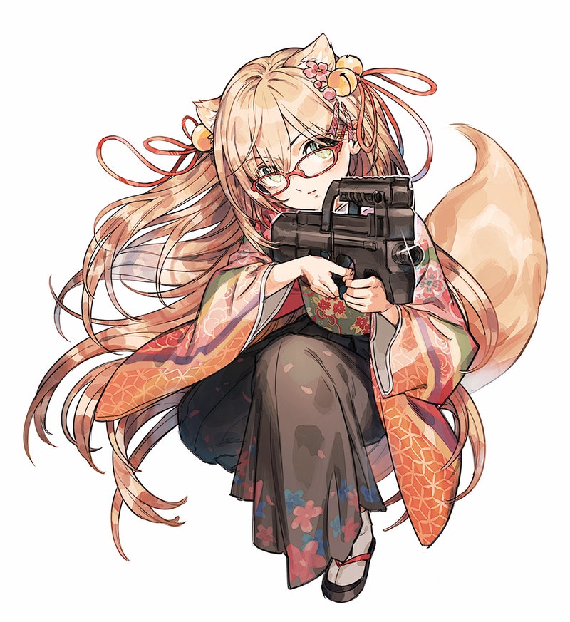 1girl, akaho_minori, animal_ear_fluff, animal_ears, bell, black_pants, bullpup, commission