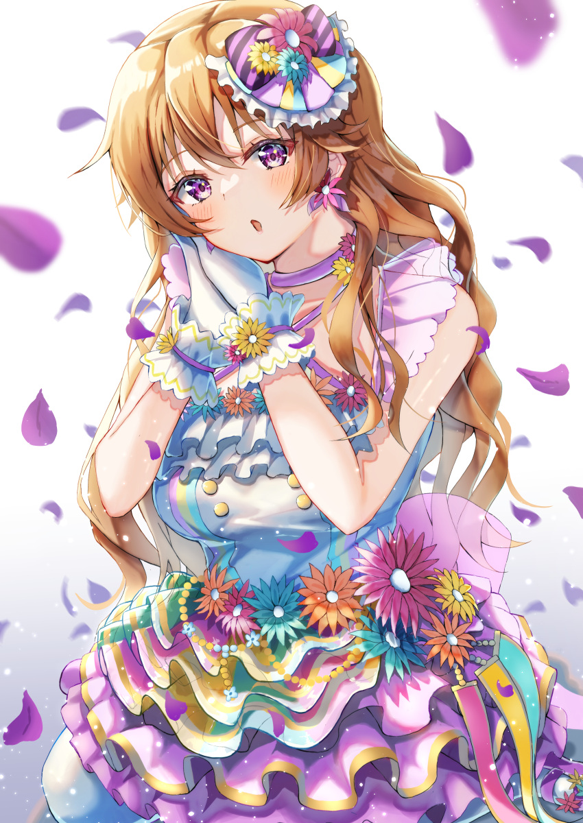 1girl, :o, absurdres, bangs, blush, choker, dress, frilled_dress