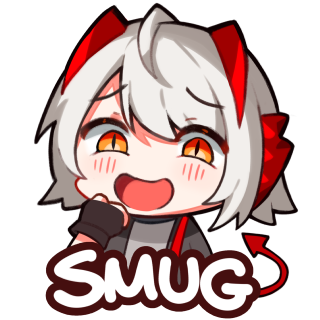 1girl, ahoge, arknights, black_gloves, black_jacket, blush, chibi, demon_girl