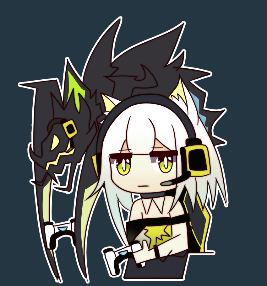 1girl, animal_ear_fluff, animal_ears, arknights, bangs, bare_shoulders, blunt_bangs, bracelet
