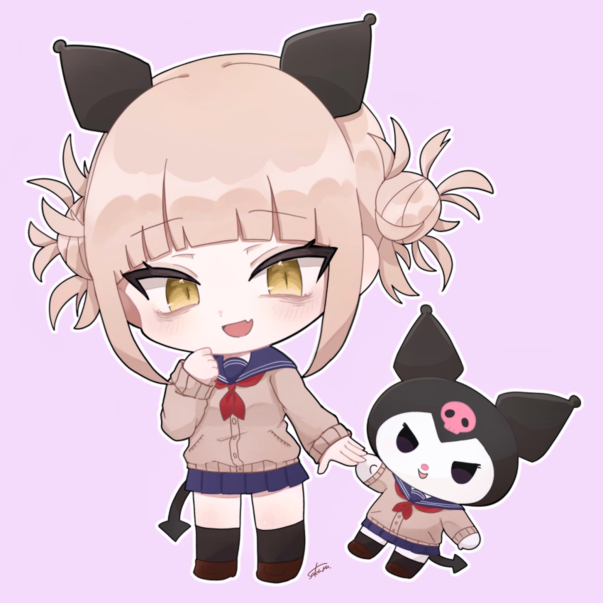 1girl, absurdres, artist_name, bags_under_eyes, bangs, black_legwear, blonde_hair, blunt_bangs