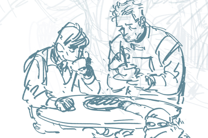 artemy_burakh, bachelor, changeling, clara_(pathologic), daddnut, daniil_dankovsky, drinking, food