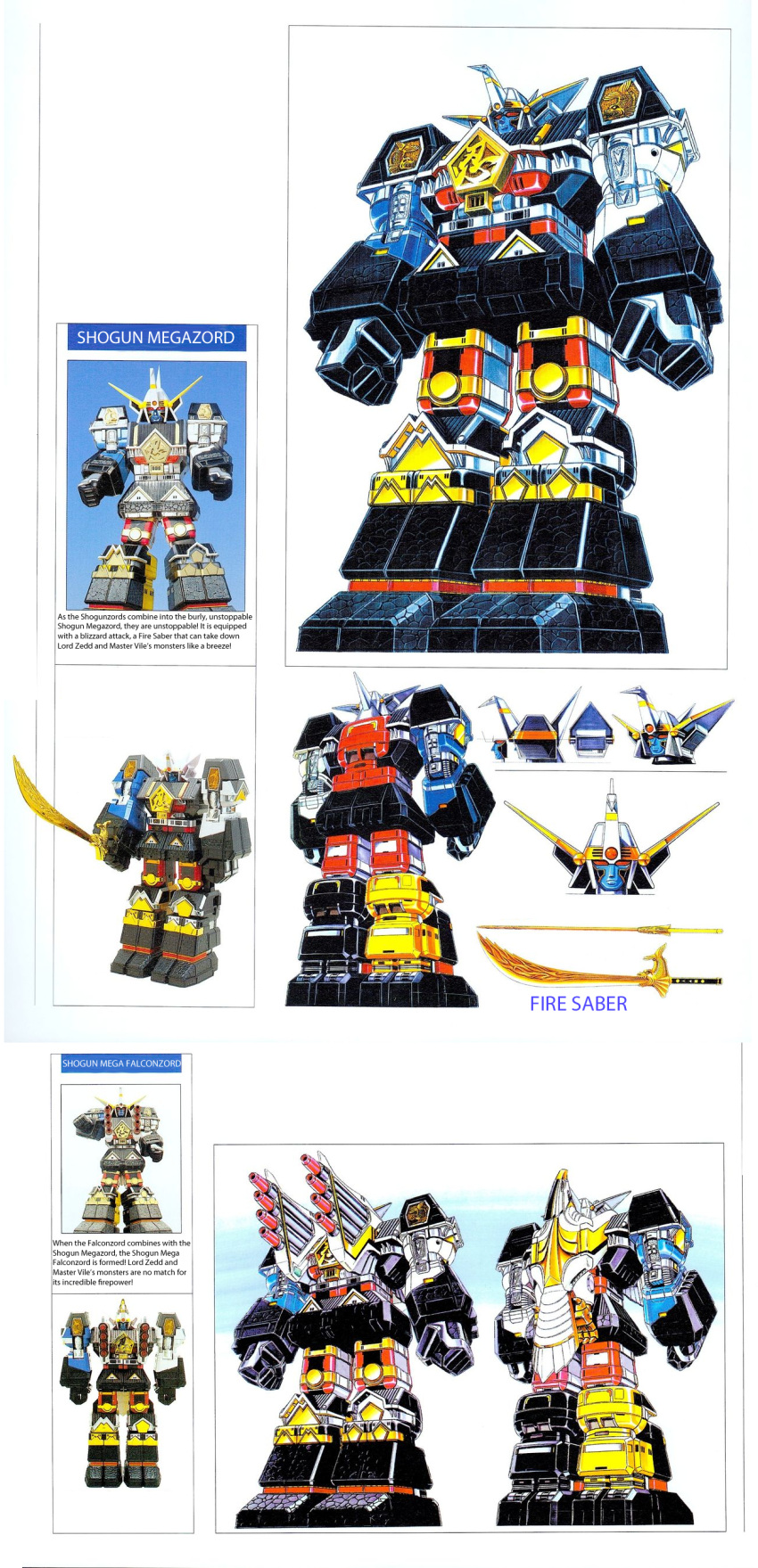 artbook, fire_saber, mighty_morphin_power_rangers, power_rangers, red_eyes, saban_entertainment, shogun_megazord, shogunzords