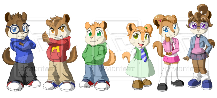 20th_century_fox, alvin_&amp;_the_chipmunks, alvin_seville, anime, anthro, bagdasarian_productions, brittany_&amp;_the_chipettes, brittany_miller