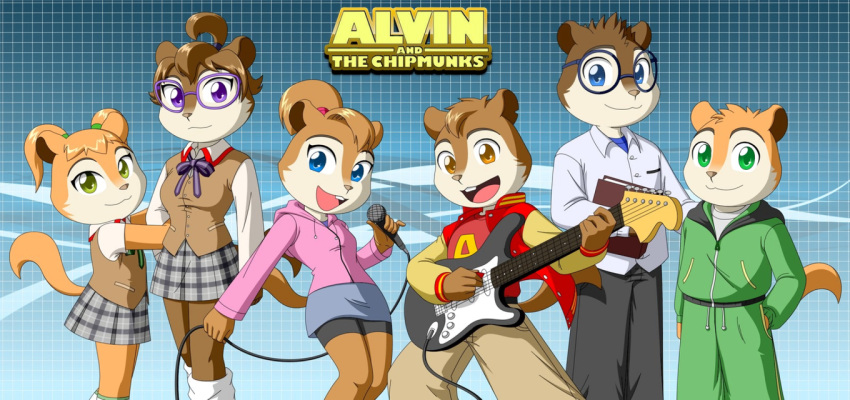 20th_century_fox, alvin_&amp;_the_chipmunks, alvin_seville, anime, anthro, bagdasarian_productions, brittany_&amp;_the_chipettes, brittany_miller