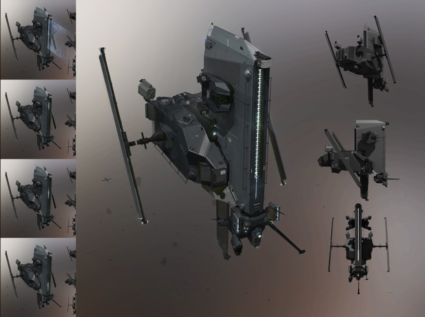 3d, caldari_state_(eve_online), commentary, drone, eve_online, glowing, machinery, military