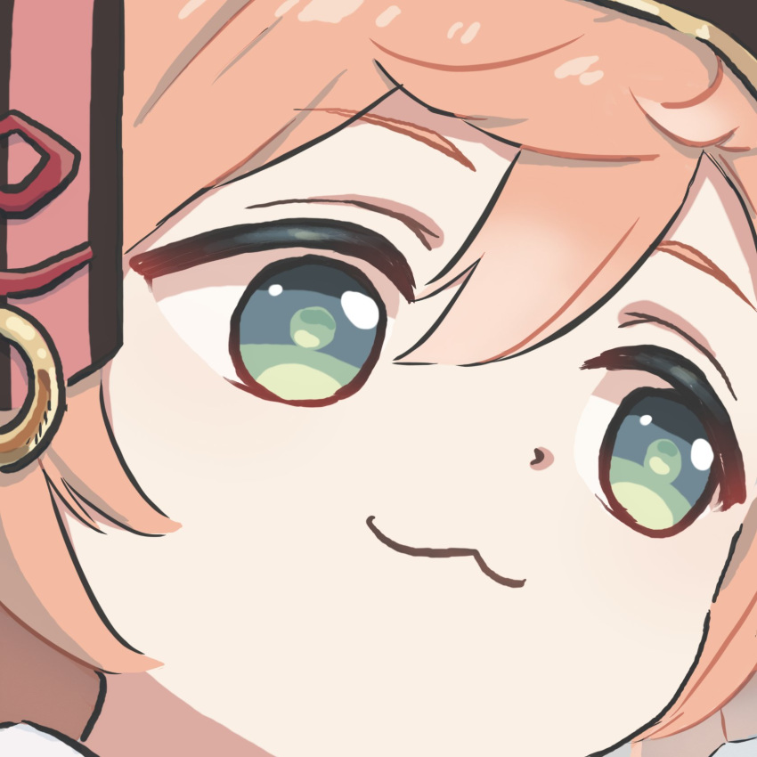 1girl, chibi, chinese_clothes, chinese_knot, genshin_impact, green_eyes, hair_between_eyes, hair_ornament