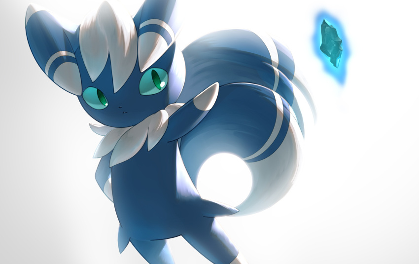 commentary_request, glowing, green_eyes, green_pupils, hand_on_hip, meowstic, meowstic_(male), naoki_eguchi