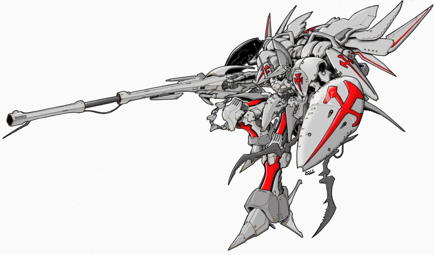 don_allan_figueroa, english_commentary, five_star_stories, from_side, highres, holding, holding_shield, led_mirage