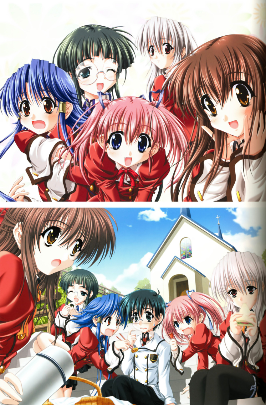 binding_discoloration, honjo_ayahito, kashima_kiyomi, katsuragi_kao, kishi_aimi, miyama-zero, osaka_haruna, princess_brave