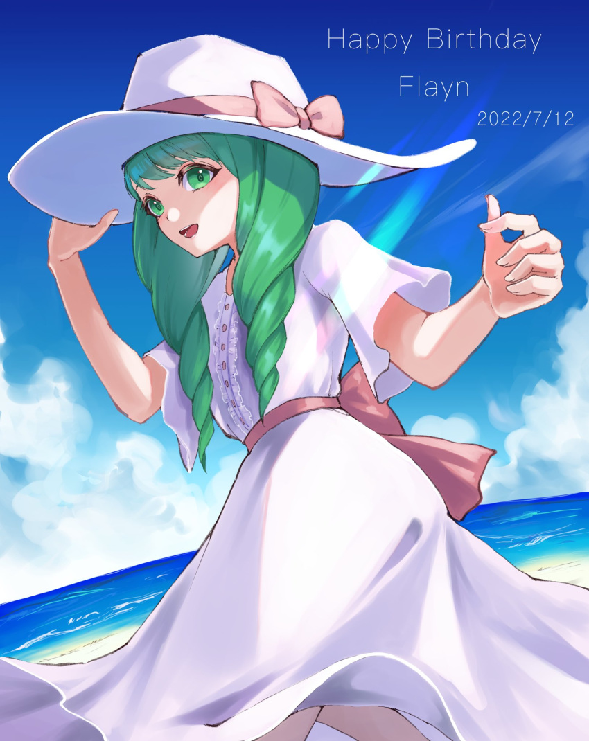 1girl, alternate_costume, drill_hair, fire_emblem, fire_emblem:_three_houses, flayn_(fire_emblem), green_eyes, green_hair