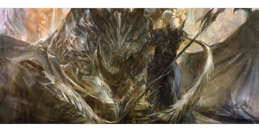 1boy, armor, breastplate, dragon, dragoon_(final_fantasy), elezen, elf, estinien_varlineau