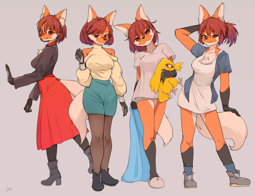 1girl, :>, :<, alternate_hairstyle, animal_ear_fluff, animal_ears, animal_hands, animal_nose