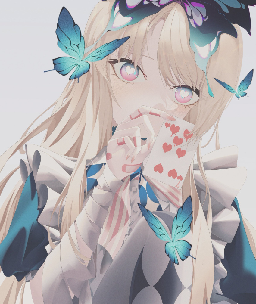 1girl, alice_(grimlight), apron, bandaged_arm, bandages, bandaid, bandaid_on_hand, bangs
