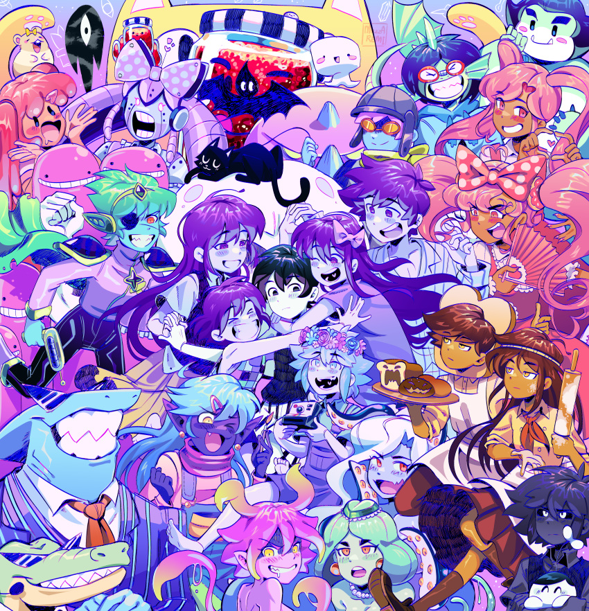 6+boys, 6+girls, absurdres, character_request, everyone, highres, multiple_boys, multiple_girls